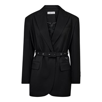 Haute L\' Amitié - Premiere Oversize Belt Blazer - Black